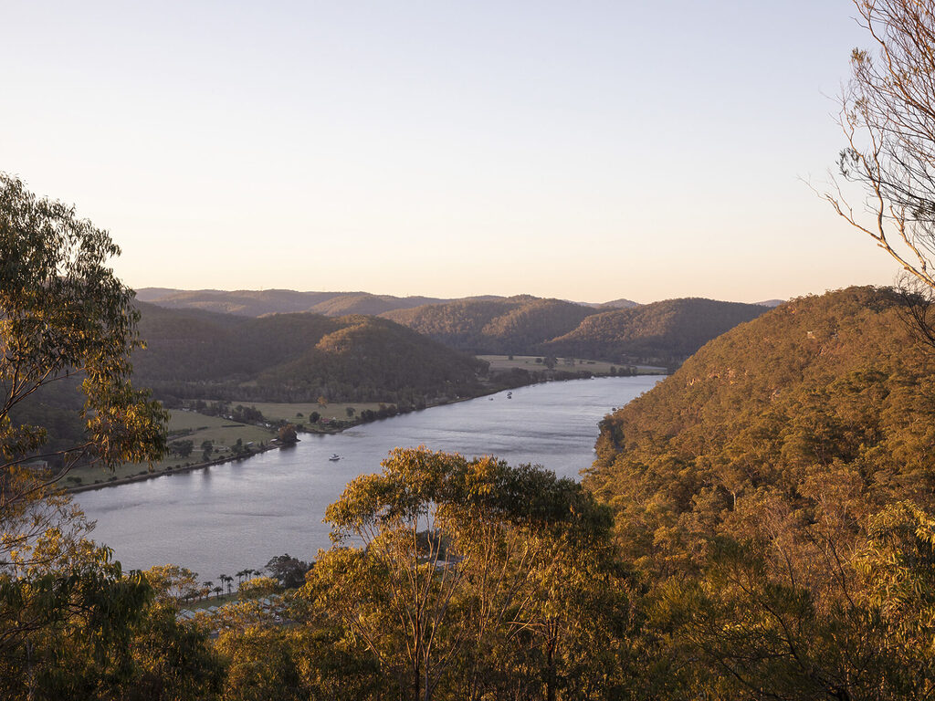 Scenic views overlooking the Hawkesbury River. Courtesy Destination NSW