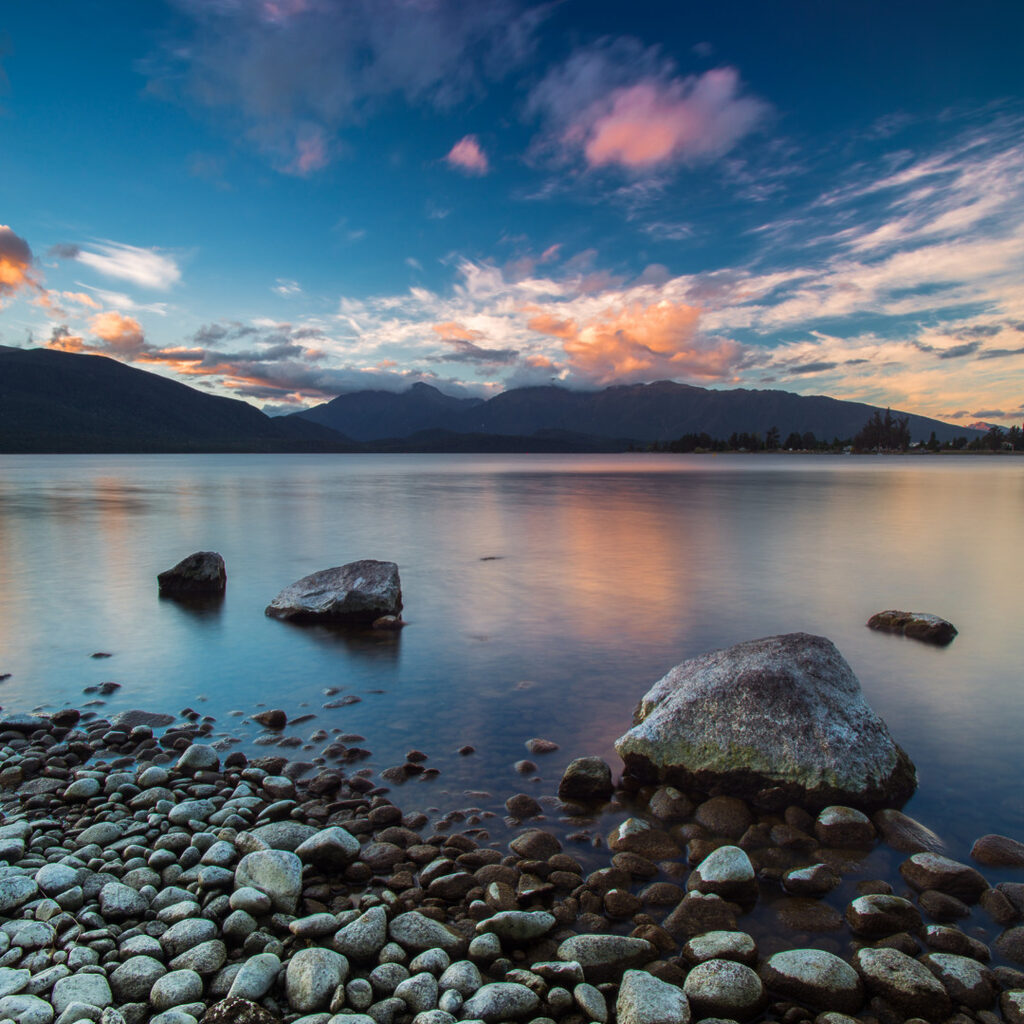 Lake Te Anau at sunset
