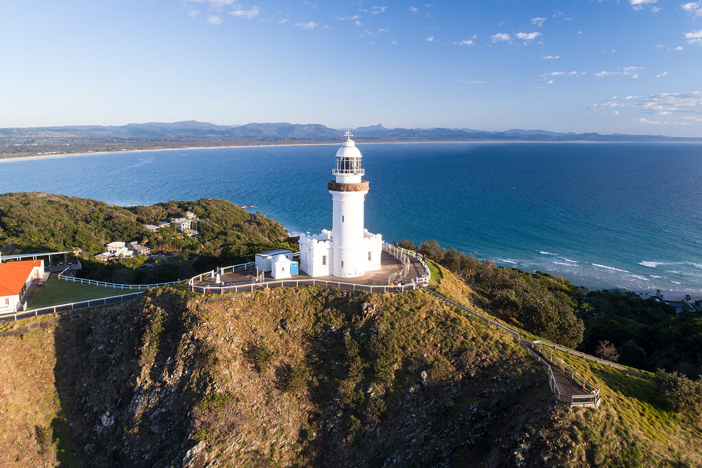Aerial view of Byron Bay Lighthouse |