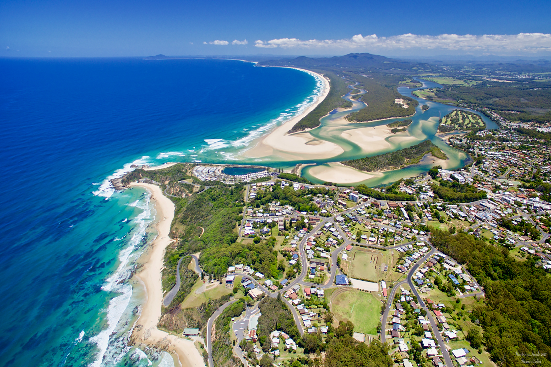 Aerial view of Nambucca Heads | Tasman Holiday Parks - Nambucca Heads