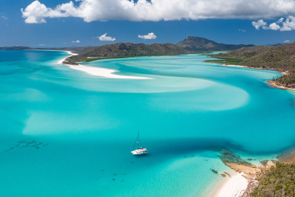 Aerial view of the Whitsundays | Airlie Beach