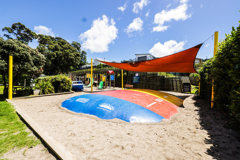 Jumping pillow at Tasman Holiday Parks Waihi