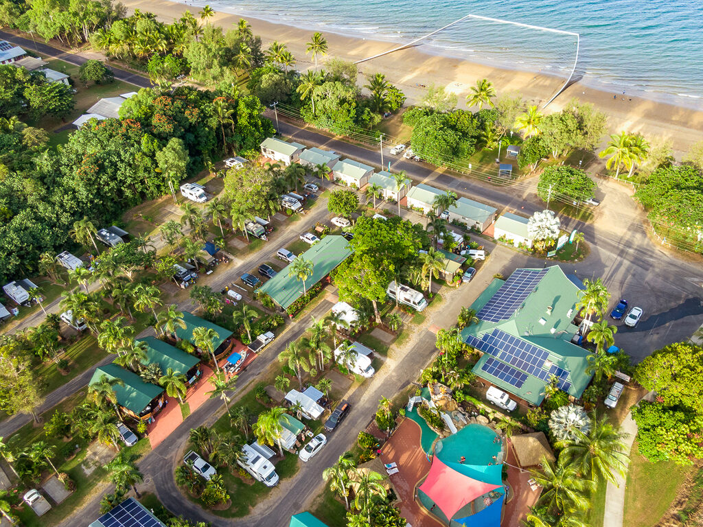 Aerial view | Tasman Holiday Parks - South Mission Beach