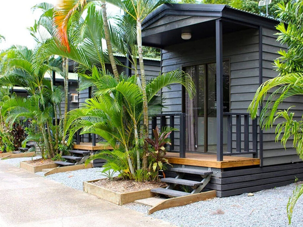 Exterior of Daintree Cabin at Tasman Holiday Parks Cairns Cool Waters