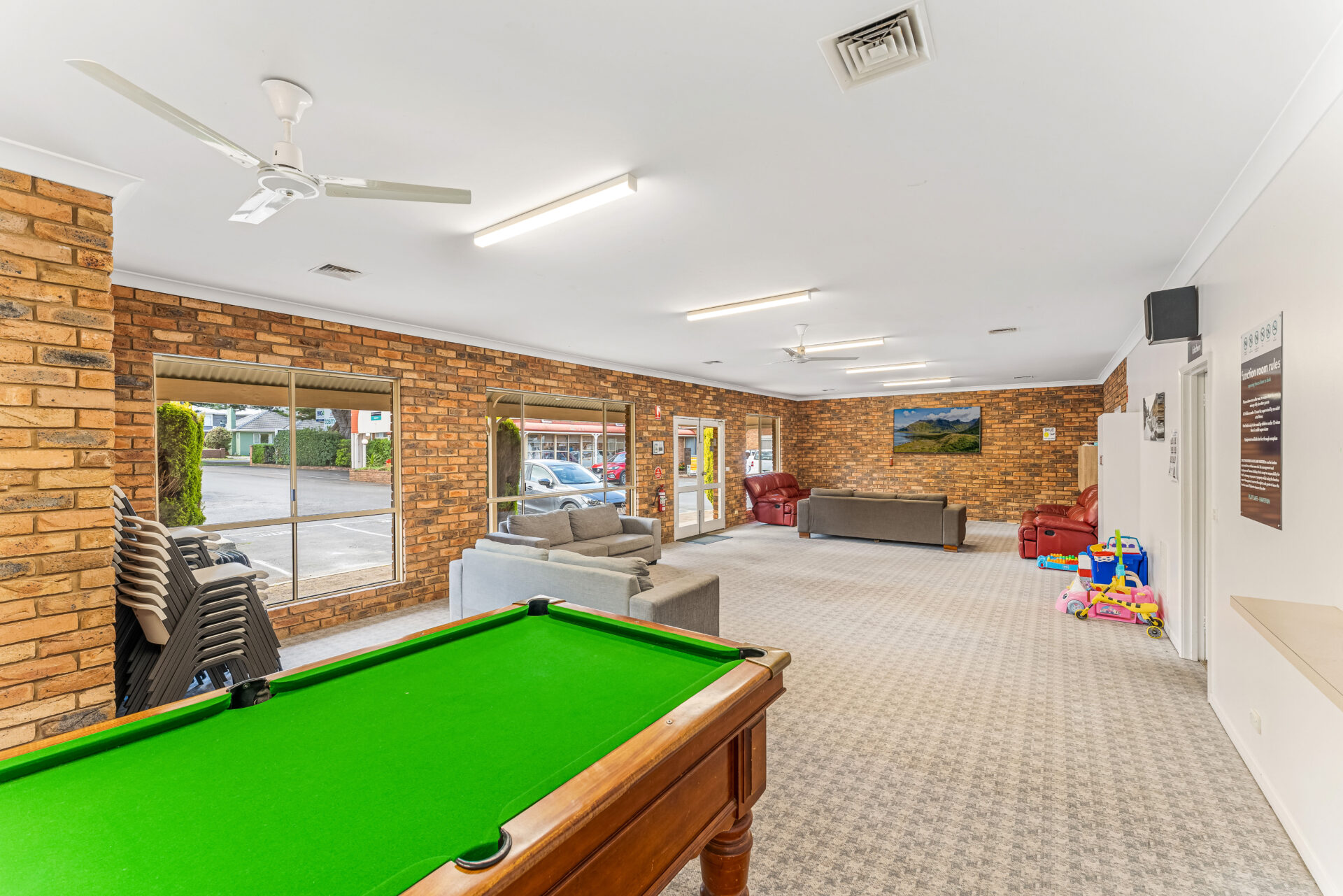 Warrnambool Games Room with Pool Table & Lounges | Tasman Holiday Parks