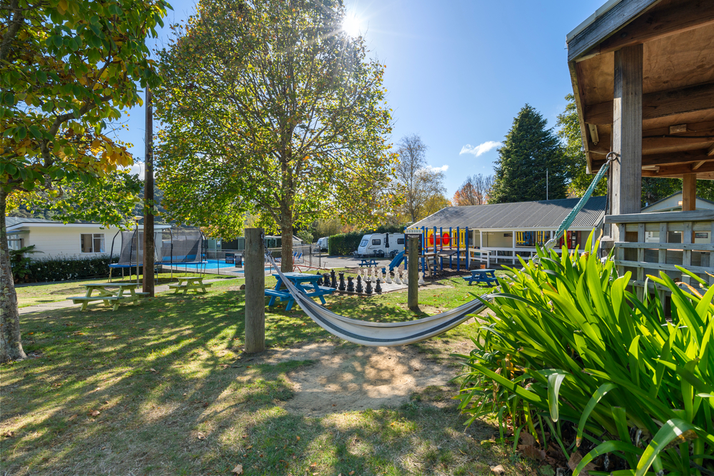 Kids playground and activity area at Tasman Holiday Parks - Picton