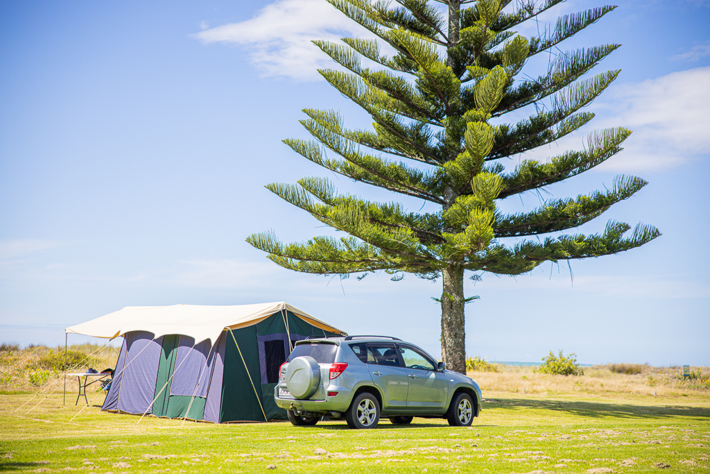 Camping at Ohiwa Beach
